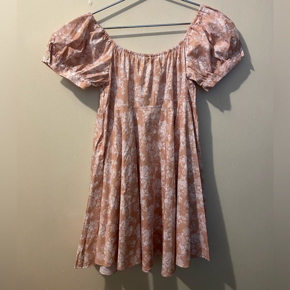Caroline Constas Dina Floral Babydoll Mini dress size L - Picture 4 of 12